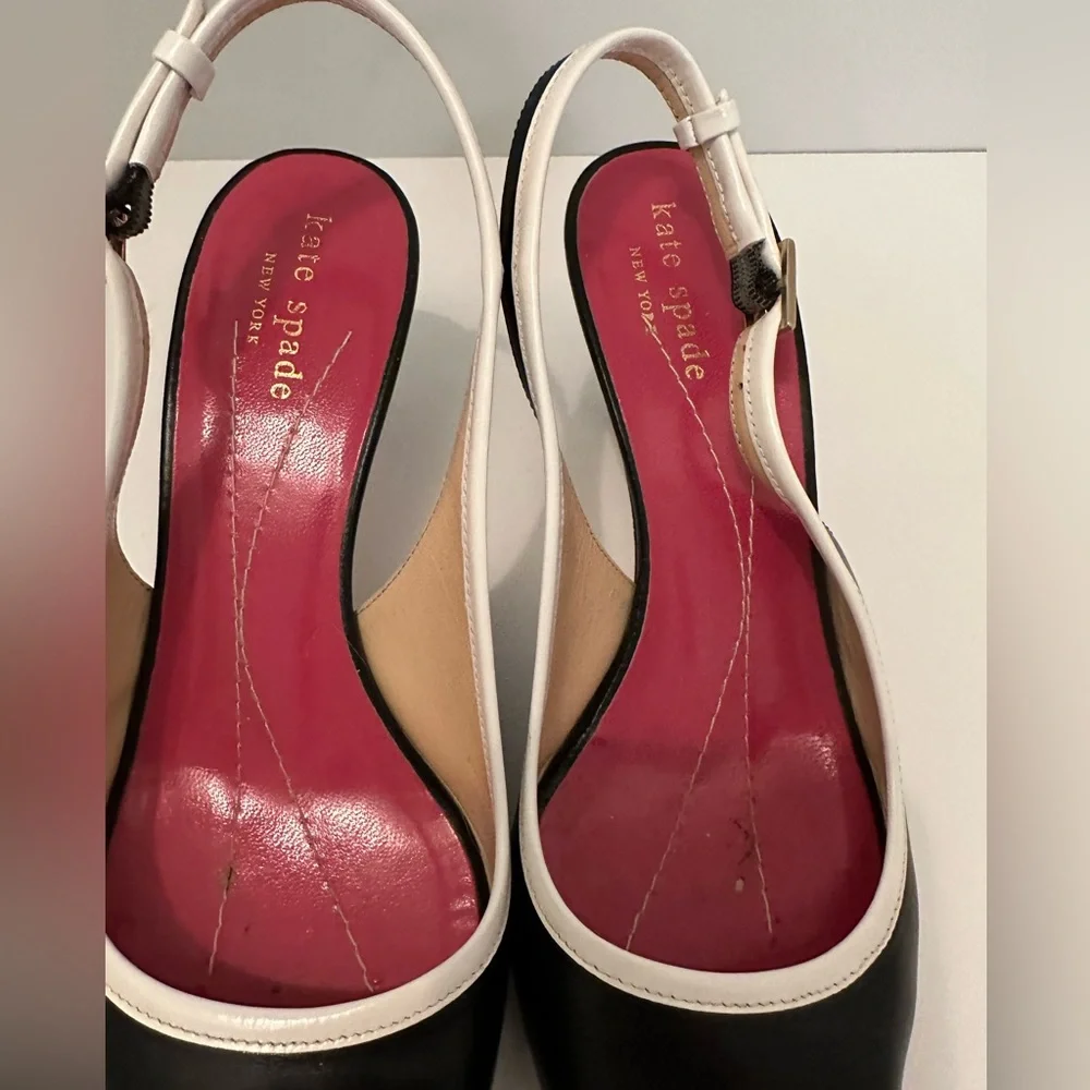 Kate spade open toe sling back kitten heel size 6M